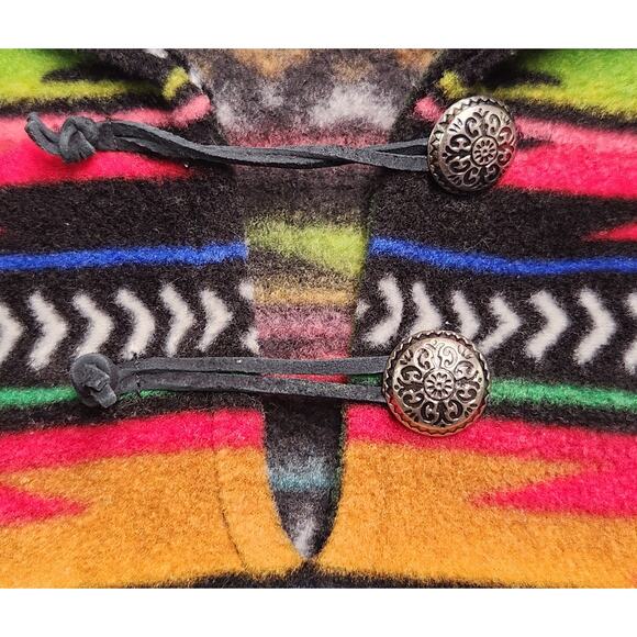 Western‎ Wits Womens Size Small Fleece Pullover Jacket Aztec Southwestern Print - Picture 3 of 6